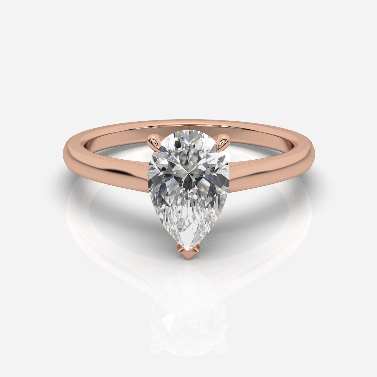 Ella Cathedral Solitaire Pear